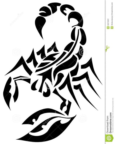 Tribal Scorpion Tattoo Designs Scorpion Tattoo Clover - vrogue.co