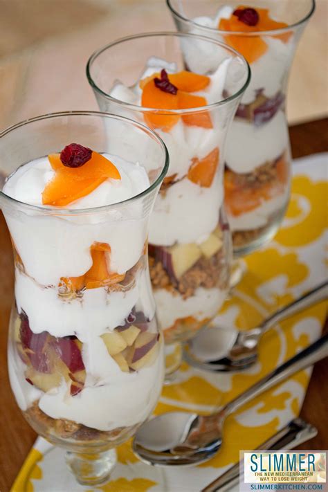 Fruit Salad with Yogurt Crunch (parfait style!) from Slimmer Kitchen