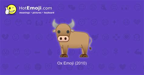 🐂 Ox Emoji Meaning with Pictures: from A to Z