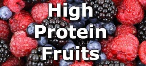 Top 10 Fruits Highest in Protein