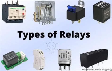 Types of Relays - Their Construction, Operation & Applications