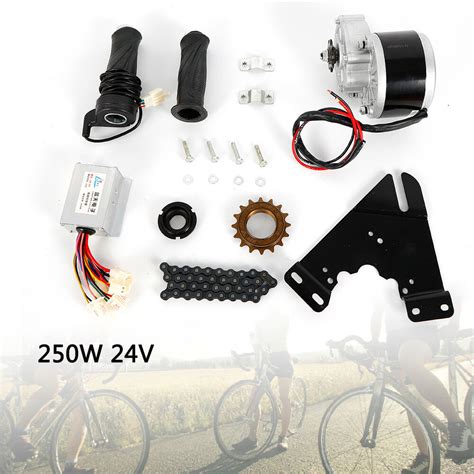 "DENEST 24V 250W Bike Motor Conversion Kit for 16""-28"" Bikes, Adapter ...