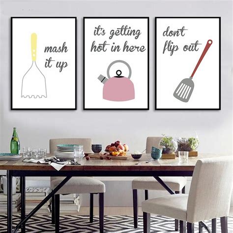 Kitchen Humour Wall Art Nordic Style Culinary Cooking Posters – NordicWallArt.com Painting ...