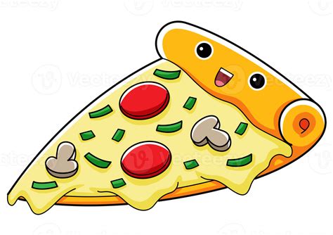 Cute Pizza Cartoon Illustration 11017933 PNG