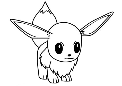 Pokemon : Eevee Coloring Pages for Children