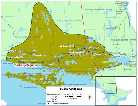 Hydro One Outage Map / The black triangles represent significant outages.