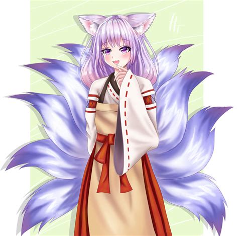 Kitsune anime girl by HimeTyan on DeviantArt