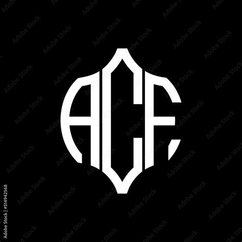 ACF letter logo. ACF best black background vector image. ACF Monogram ...