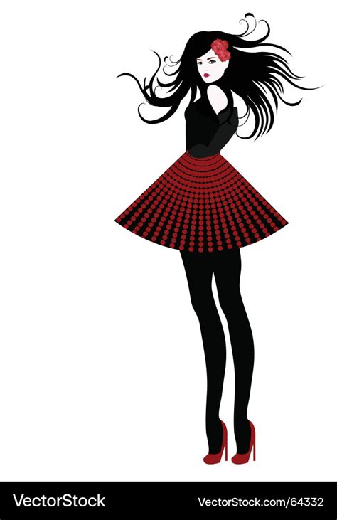 Fashion girl Royalty Free Vector Image - VectorStock