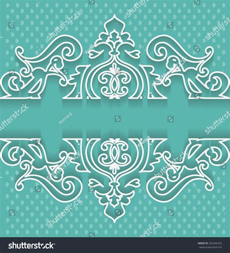 Vintage Postcard Border Frame Stock Vector (Royalty Free) 254266252 ...