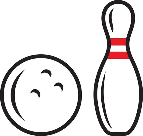 Bowling Pin Clipart Black And White