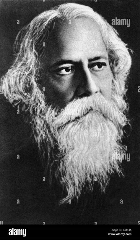 Rabindranath Tagore, 7.5.1861 - 7.8.1941, Indian author / writer, with ...