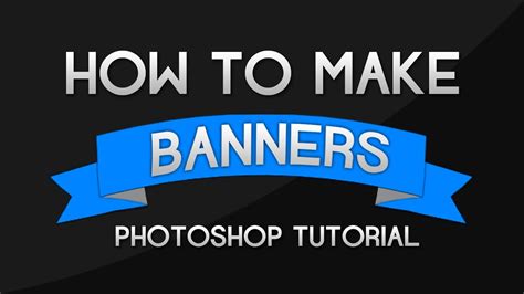 Photoshop Tutorial - How to make Banners and Ribbons - YouTube