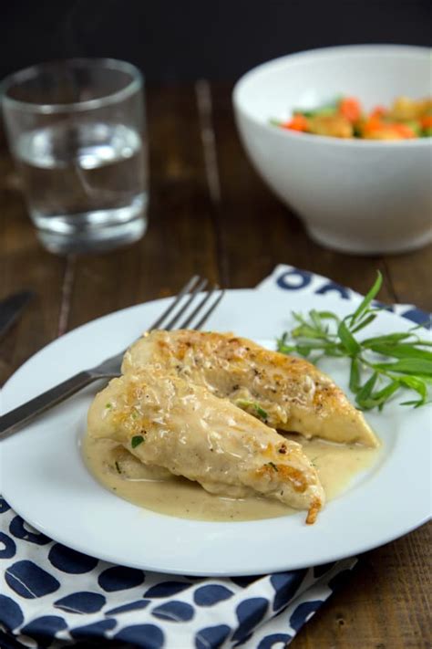 Chicken in Mustard Tarragon Sauce Picture - Food Fanatic