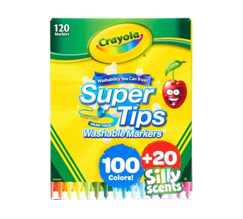 Super Tips Washable Markers with Silly Scents | Crayola.com | Crayola