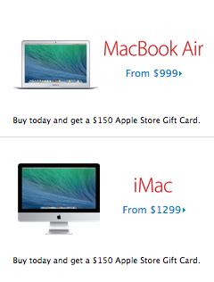 Apple Store Black Friday 2013 gift card matches Best Buy Macbook deal ...