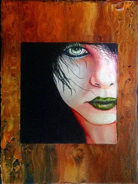 Green Eyed Lady Painting by Martin Schmidt | Fine Art America