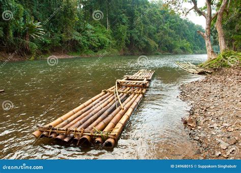 Bamboo Raft On The Li River Stock Photography | CartoonDealer.com #8026622