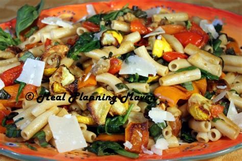 Penne with Roasted Vegetables - Meal Planning Maven