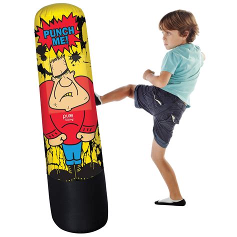 Pure Boxing Bully Bag Inflatable Punching Bag for Kids, 56-inches - Walmart.com - Walmart.com