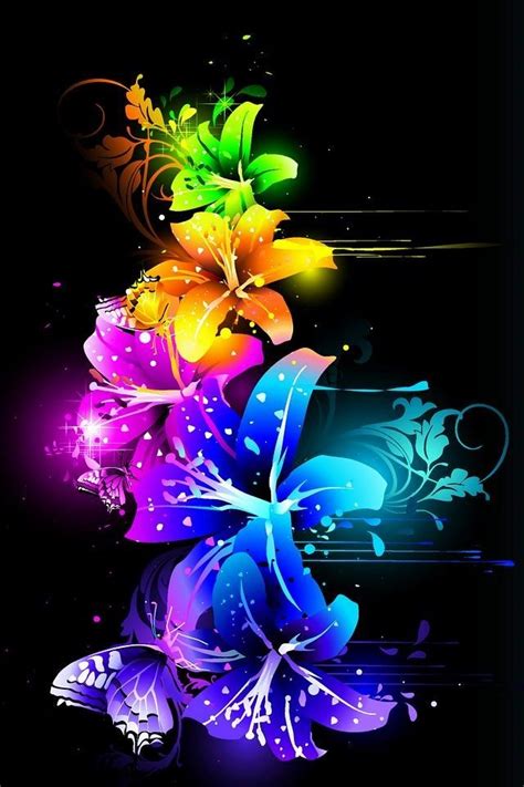 Pin by Aimee Calissie on Wallpaper Backgrounds for Smartphones!!! | Neon flowers, Neon wallpaper ...