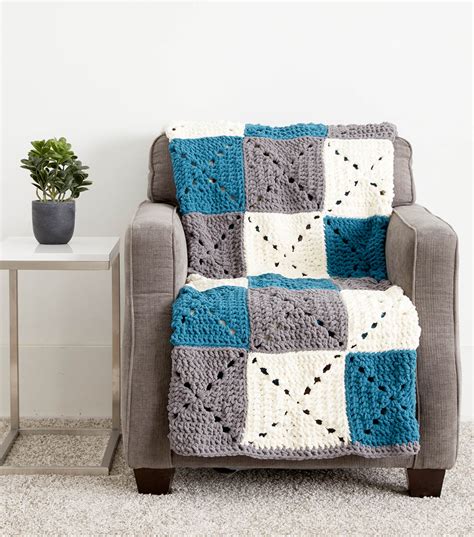 How To Make A Bold Blocks Crochet Blanket | JOANN