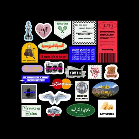 Y2k stickers | Funny laptop stickers, Ipad case stickers, Collage phone case