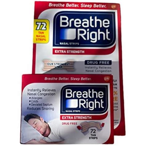 Breathe Right Extra Nasal Strips, 72 Count, 4 Pack, 1 - Kroger