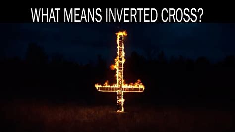 What means inverted cross - YouTube