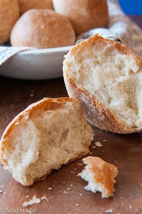 Really Crusty Bread Machine Rolls with a Secret Glaze