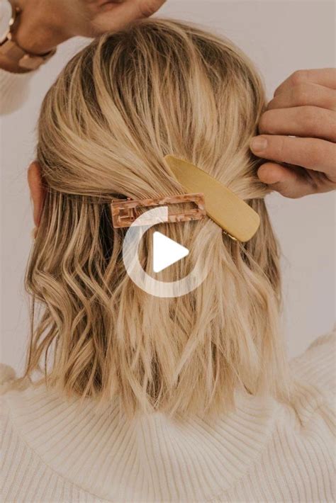 Always With You Barrette Set in 2020 | Clip hairstyles, Short hair styles easy, Cute hairstyles ...