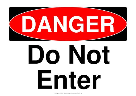 Do Not Enter Signs | Poster Template