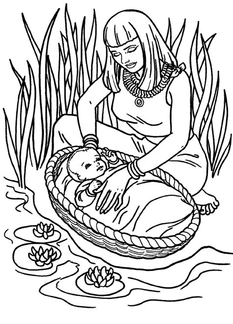 Free Moses Coloring Pages Pdf - Coloringfolder.com