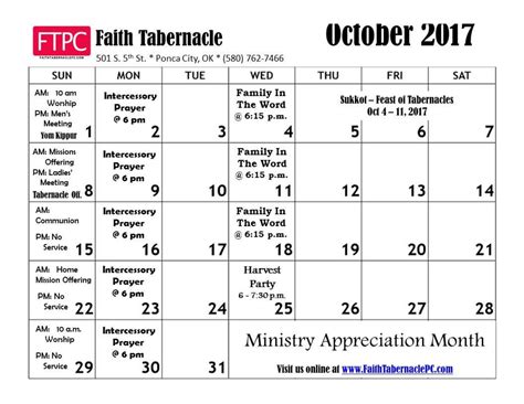 Events - Faith Tabernacle Church