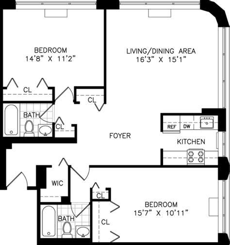 Pin by Mathew Snider on House plans 2 | Apartment floor plan, Apartment layout, Apartment floor ...
