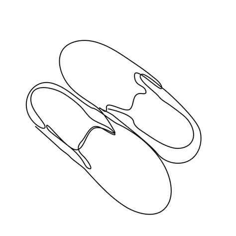 Continuous single line drawing of casual shoes. 5149473 Vector Art at Vecteezy