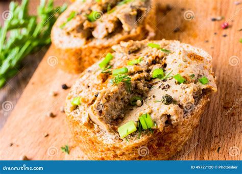 Tapas with Pate, Meat Spreads Stock Photo - Image of chicken, rustic ...