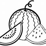 Watermelon Printable Coloring Pages sketch template