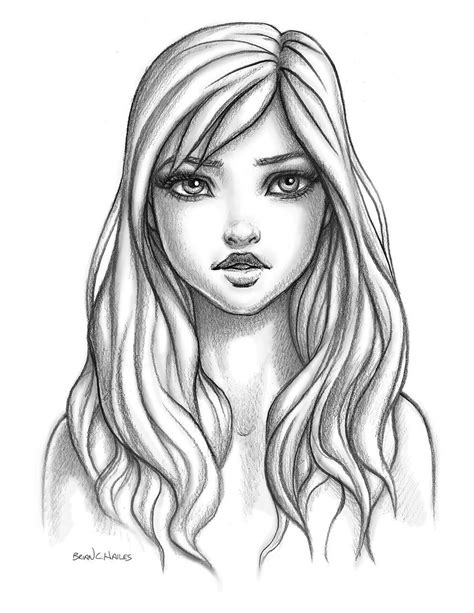 12+ Women Face Sketch Side | Girl face drawing, Female face drawing, Face sketch