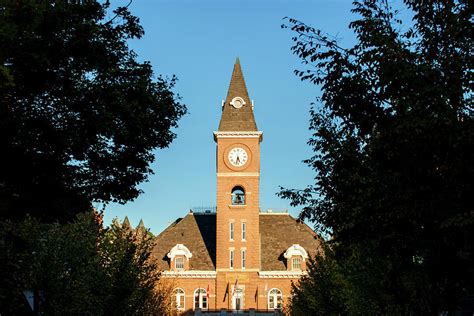 Fayetteville Arkansas Downtown Courthouse at Sunset Photograph by Gregory Ballos