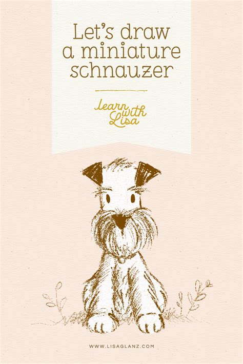 How to draw a cute Miniature Schnauzer - Lisa Glanz