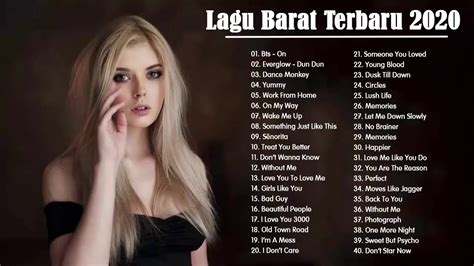 Best Lagu Barat Full Terbaru 2020 - Kumpulan Musik BARAT 2020 - Top songs - YouTube