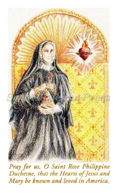 St. Rose Philippine Duchesne Holy Card - Saint Joseph's Press