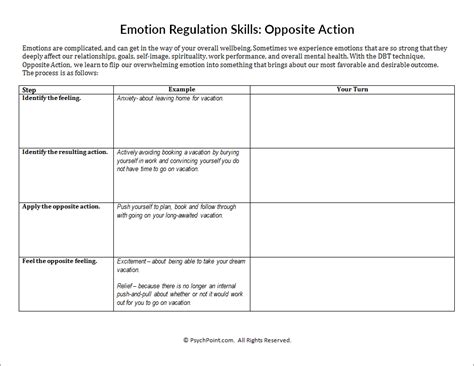 Emotional Regulation Worksheets - Printable Word Searches