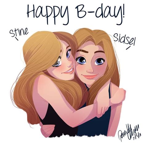 Happy Birthday to some of my favourite twins Hope your having a great day | Sisters drawing ...