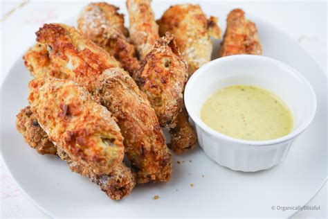 Air Fryer Breaded Chicken Wings - Organically Blissful