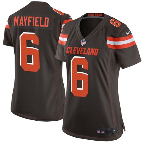 Women's Cleveland Browns Baker Mayfield Nike Brown Game Jersey