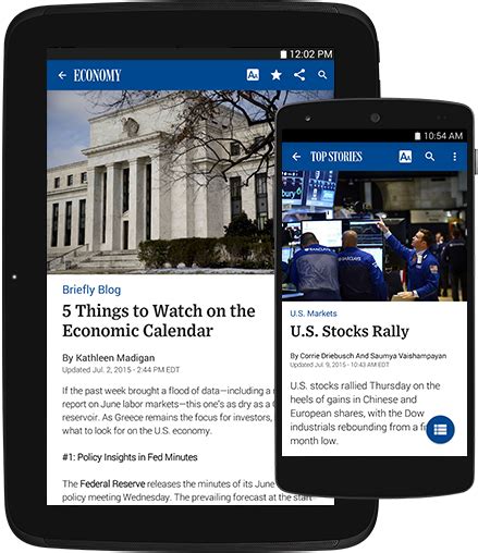 Download WSJ News Apps for iOS and Android Devices