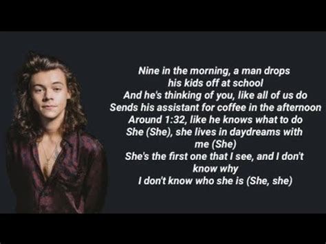 Harry Styles - She lyrics - YouTube