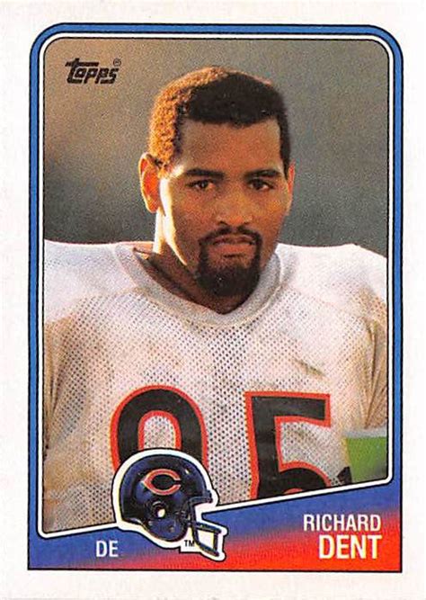 Richard Dent football card (Chicago Bears Super Bowl Champion DE) 1988 ...